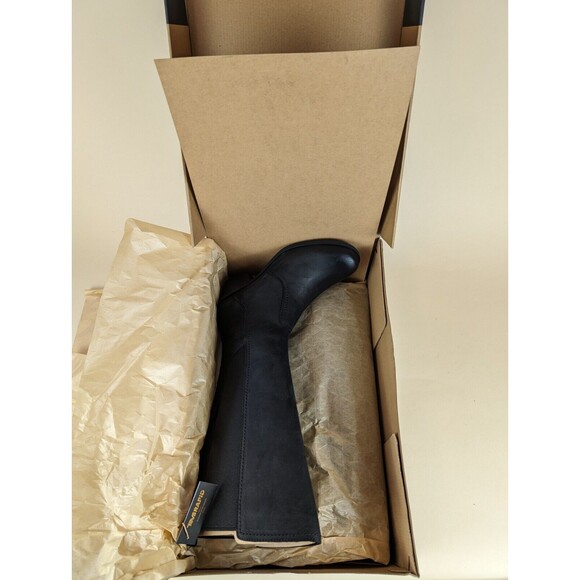 Teva Tall Boots Womens 9.5M Anaya Waterproof Tall Black Leather Heeled Shoes NWB - Picture 10 of 12